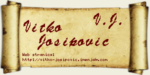 Vitko Josipović vizit kartica